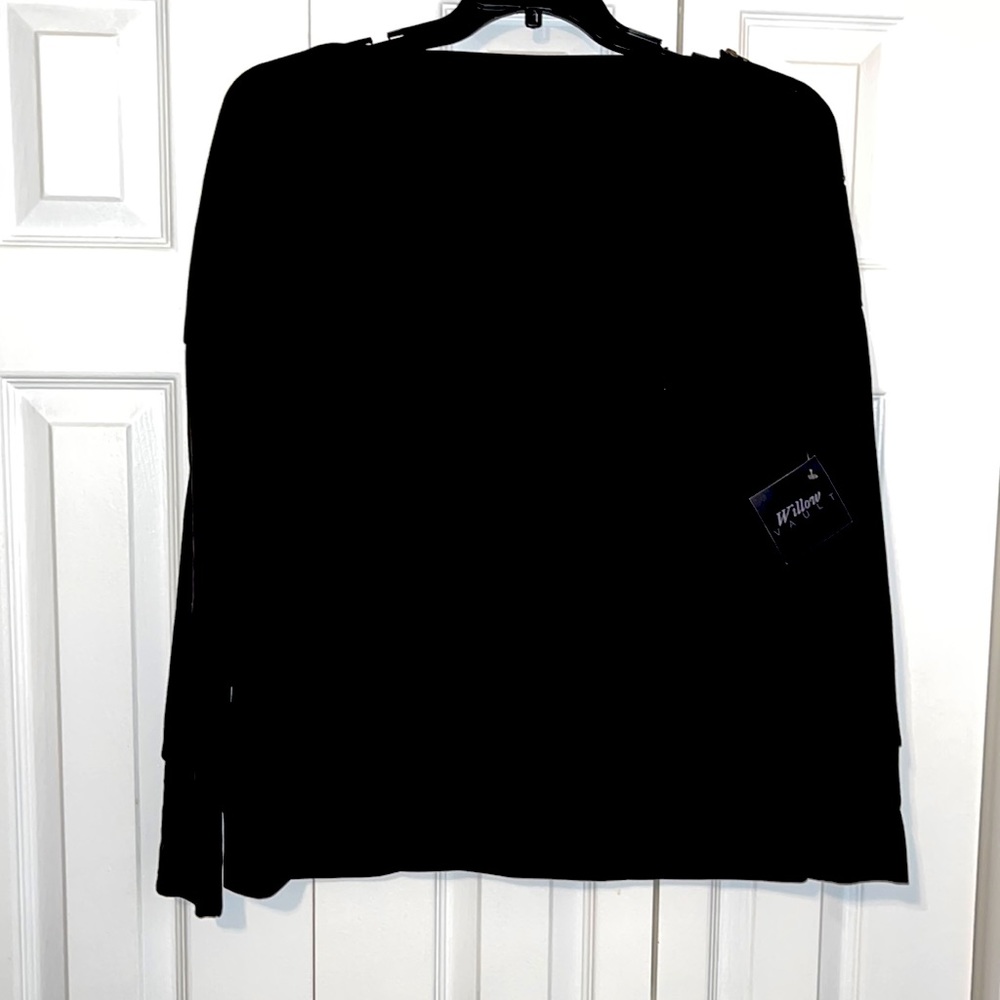 Black long sleeve top